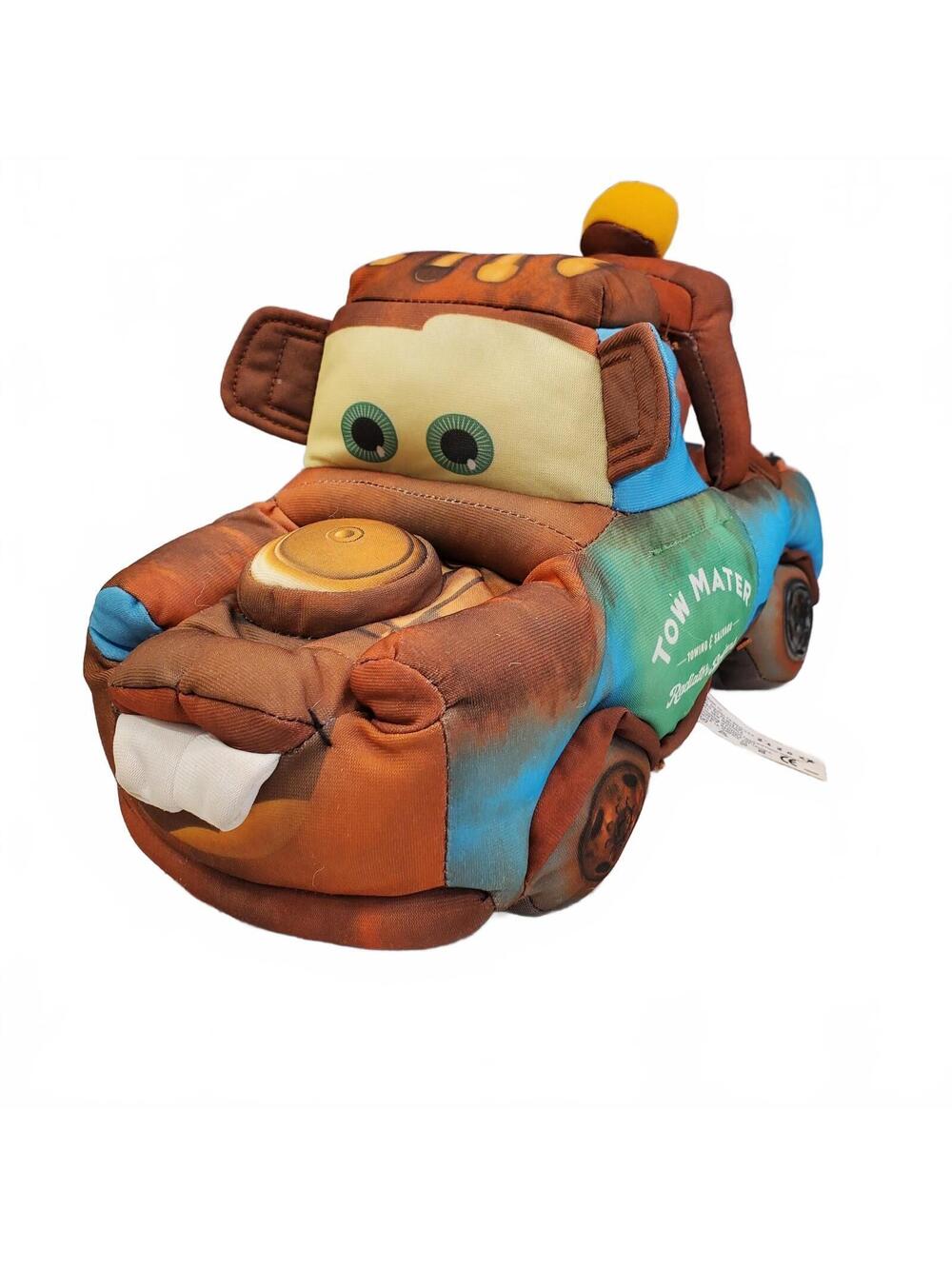 Disney Pixar Cars Tow Mater Plush Toy Soft Stuffed Character 12" Talks WORKS